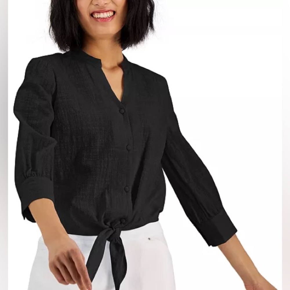 INC NWT TIE FRONT BUTTON DOWN🖤🏷